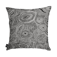 Malachite outdoor cushion - Black & White