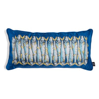 Sardine silk cushion - Blue