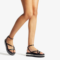 ZNO STOCK 0 / Reco 150 BLACK/WHITE Casual Wedge PINE FLAT