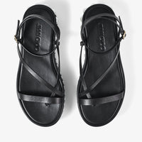 ZNO STOCK 0 / Reco 150 BLACK/WHITE Casual Wedge PINE FLAT