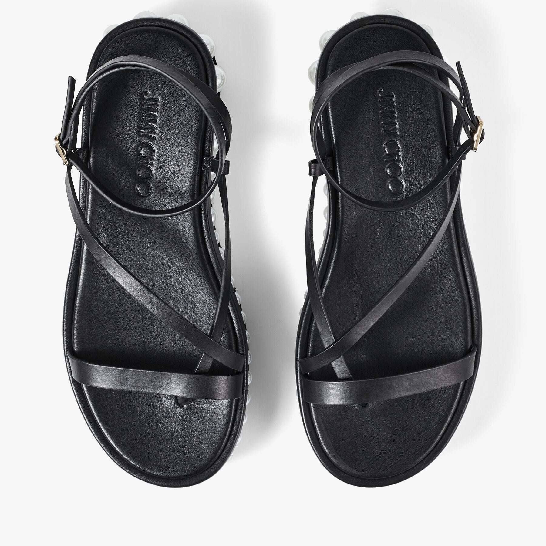 ZNO STOCK 0 / Reco 150 BLACK/WHITE Casual Wedge PINE FLAT