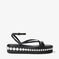ZNO STOCK 0 / Reco 150 BLACK/WHITE Casual Wedge PINE FLAT