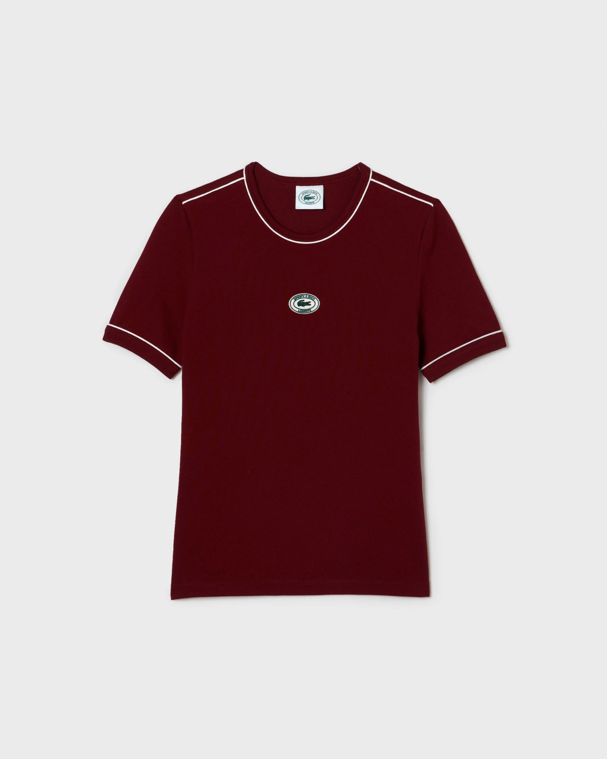 T-shirt à col ras du cou en piqué - Pinot/Farine