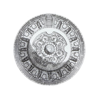 Cortili n°5 porcelain plate - Black & White