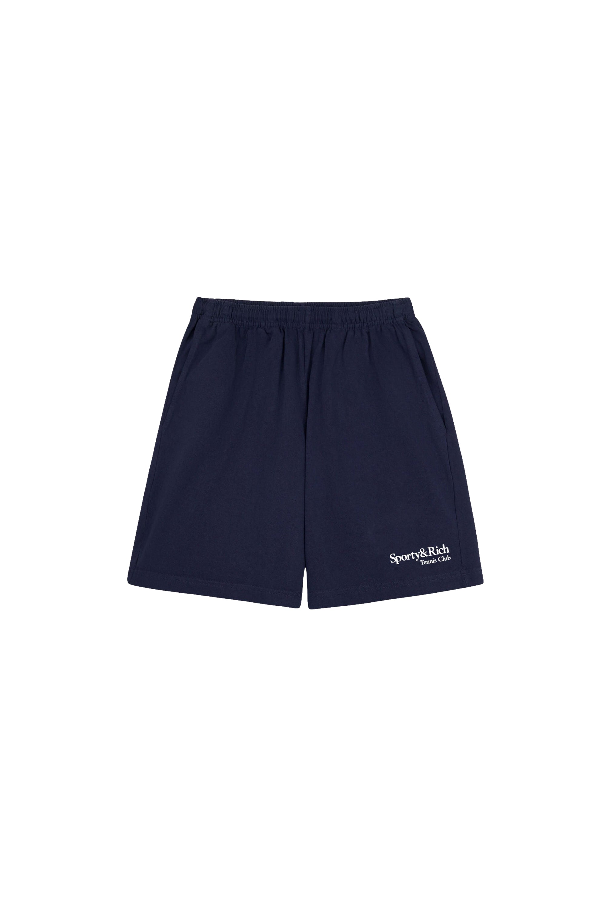 Short de sport Play Tennis - Bleu Marine & Blanc