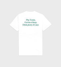 T-shirt Play Tennis à impression - White
