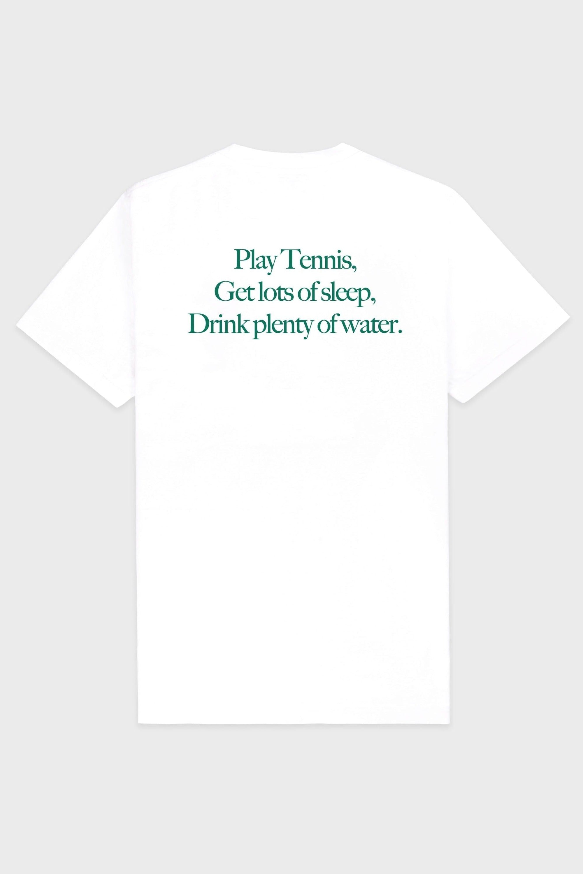 T-shirt Play Tennis à impression - White