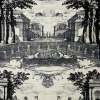 Giardino Settecentesco Cashmere Throw - Black & White