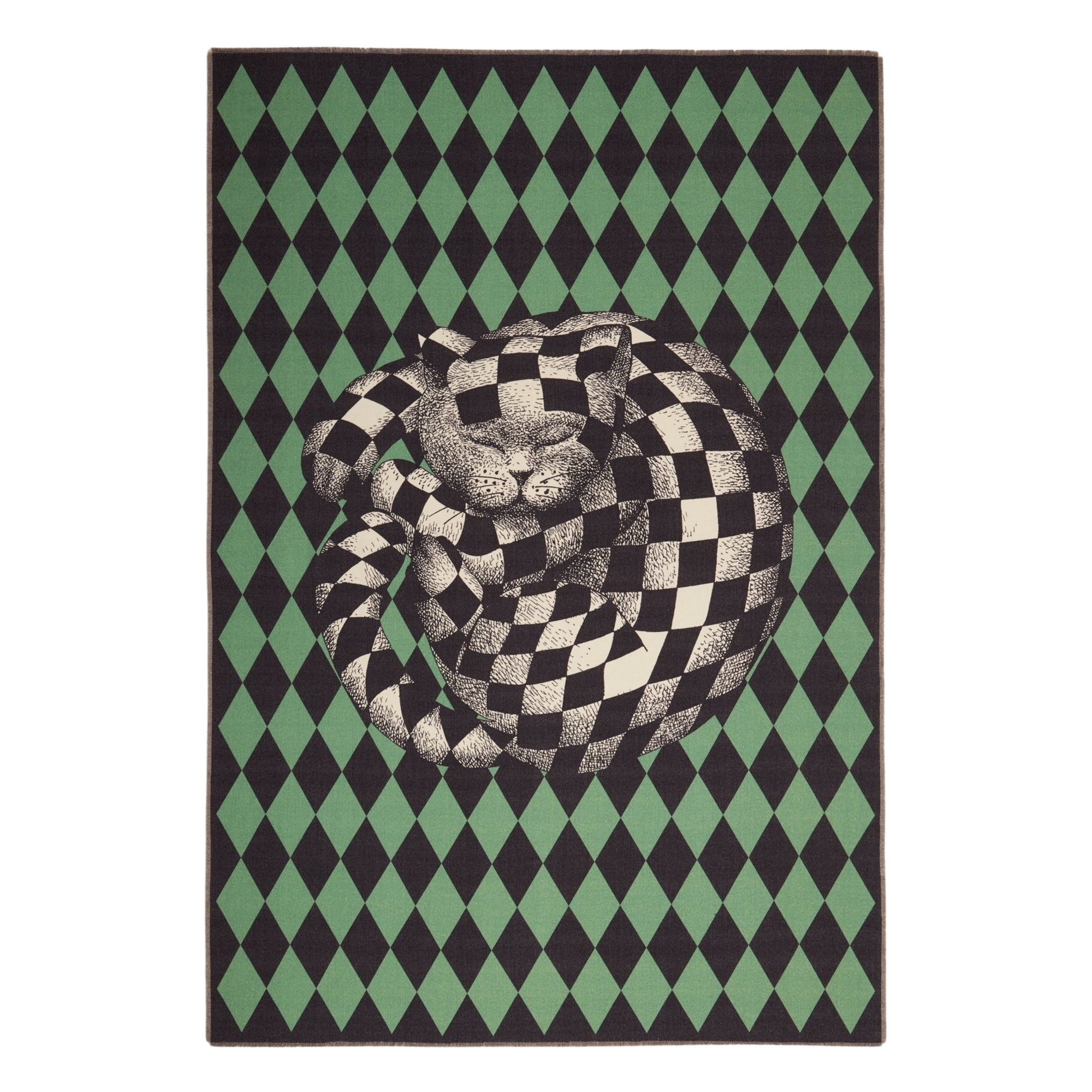 Losanghe High Fidelity Throw in wool - Camel