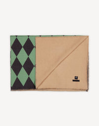 Losanghe High Fidelity Throw in wool - Camel