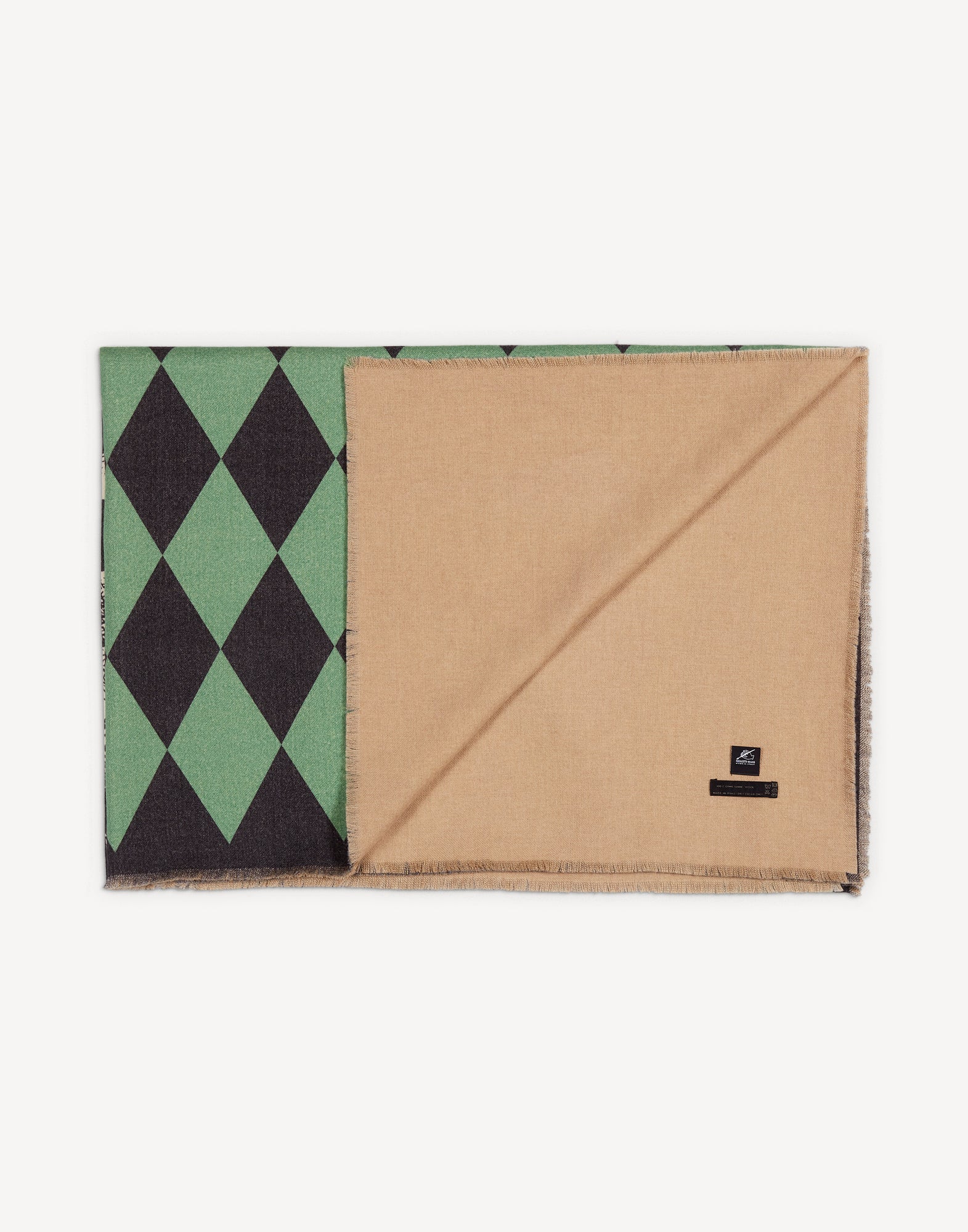 Losanghe High Fidelity Throw in wool - Camel
