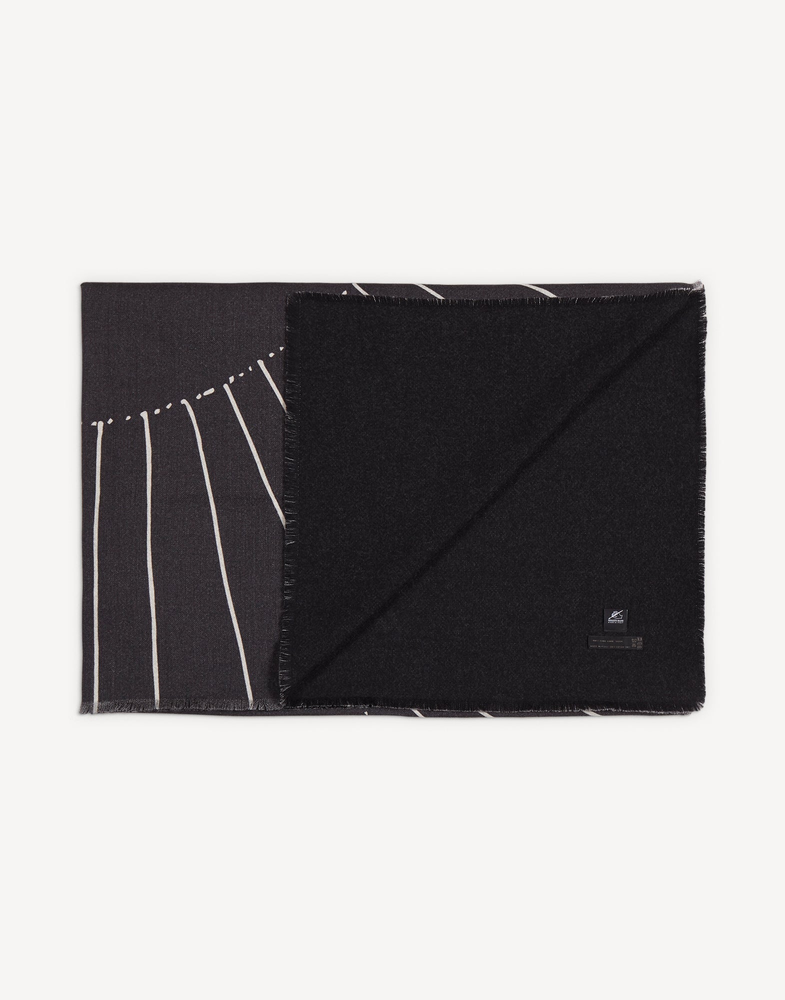 Solitudine Wool Throw - Black