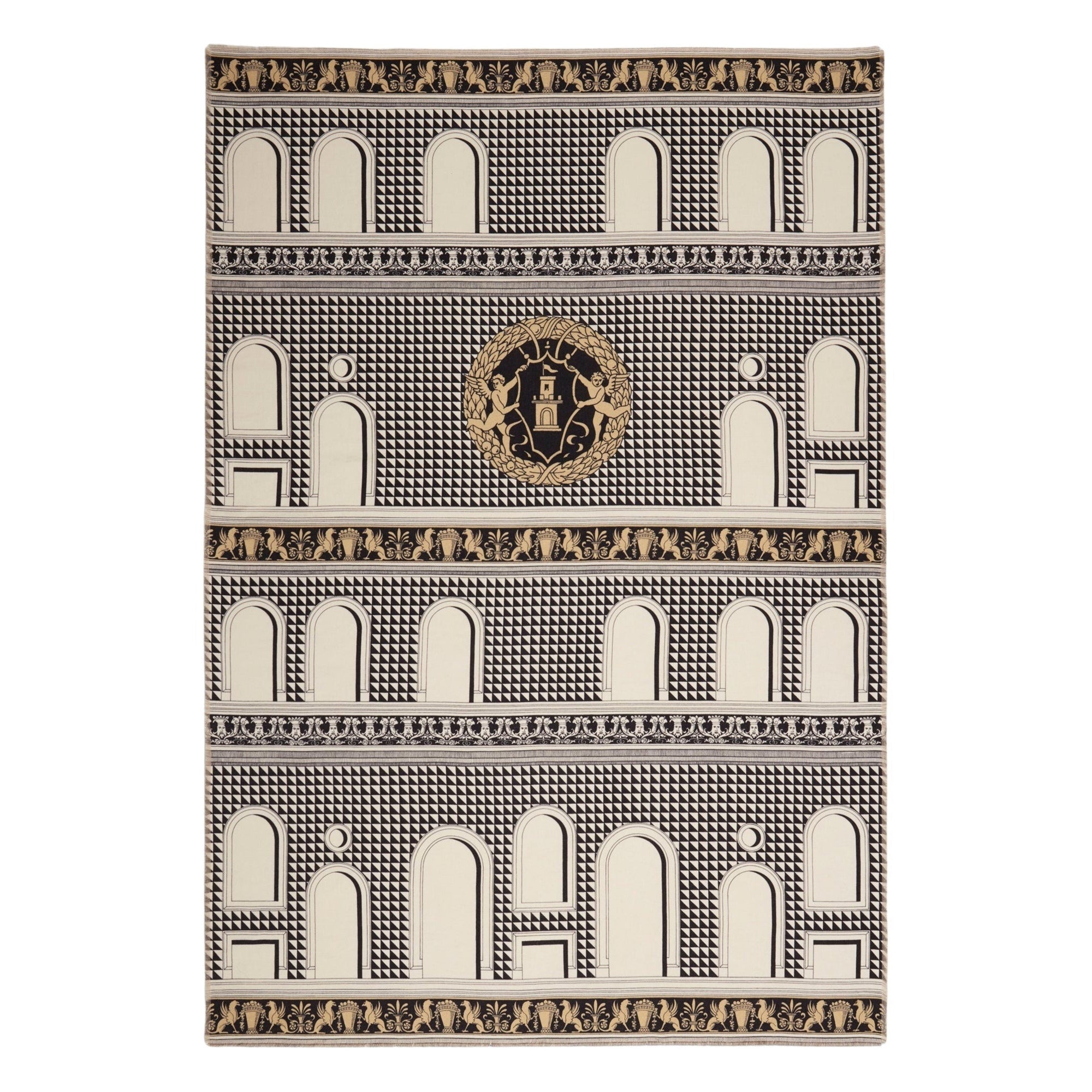 Facciata quattrocentesca wool throw - Camel