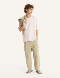 Fox Head Oversize Tee-Shirt - Mauve
