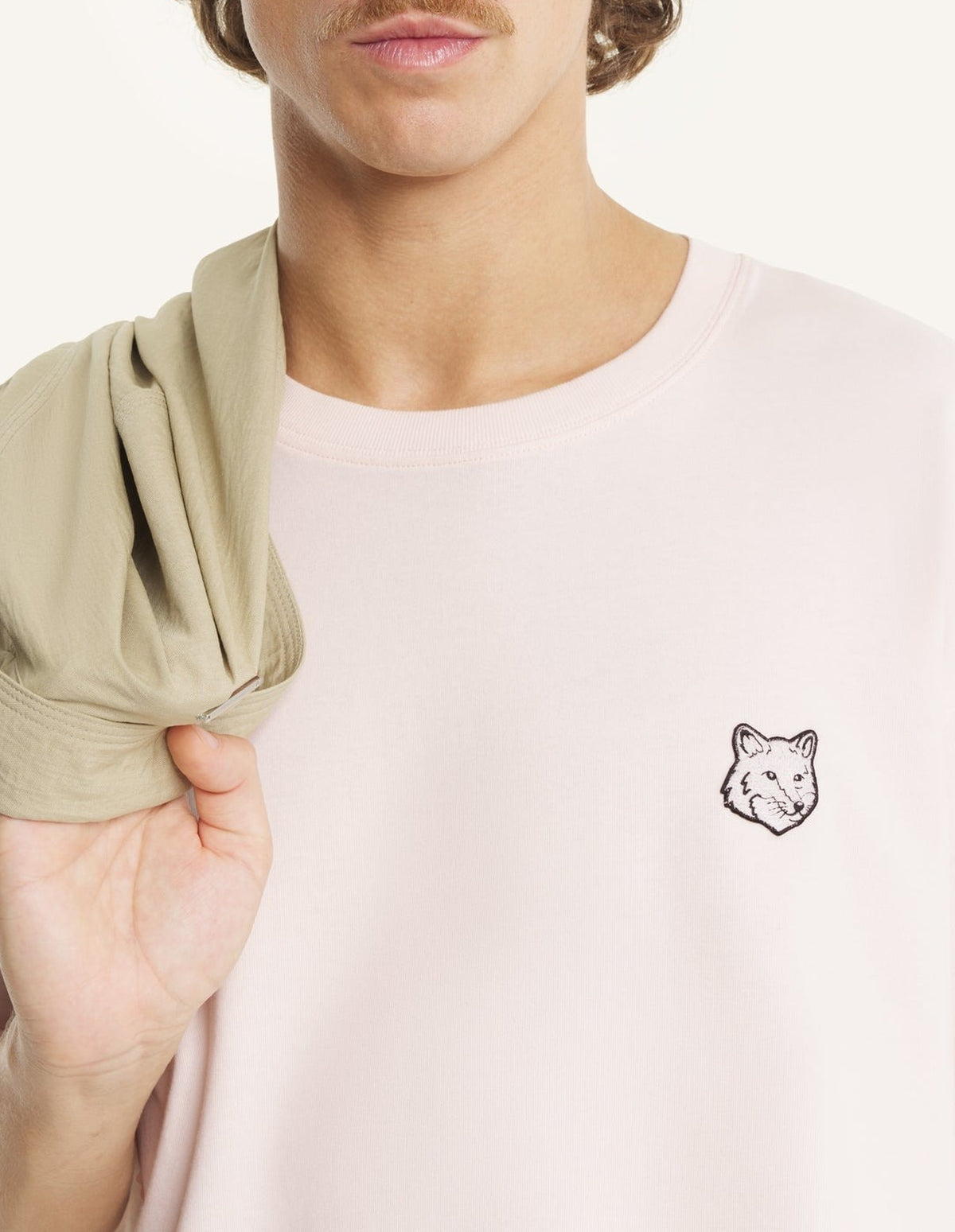 T-shirt oversize Fox Head - Mauve
