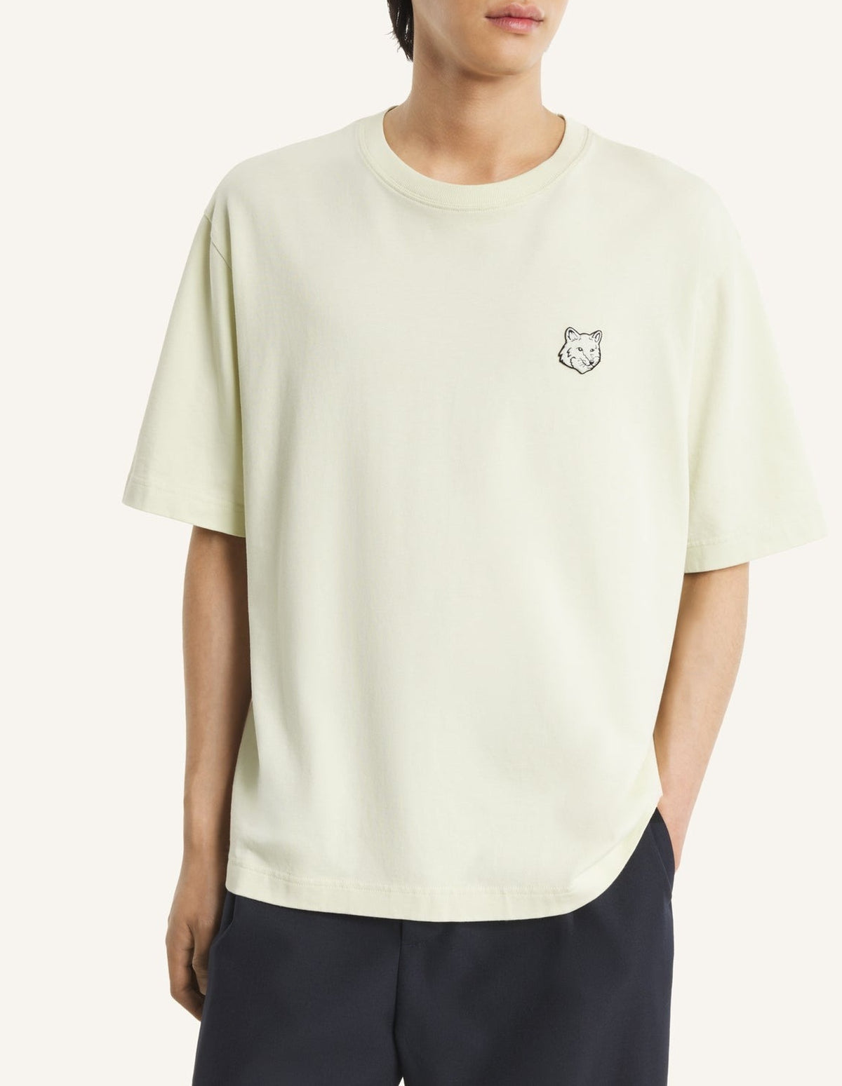T-shirt oversize Fox Head - Aloe Wash