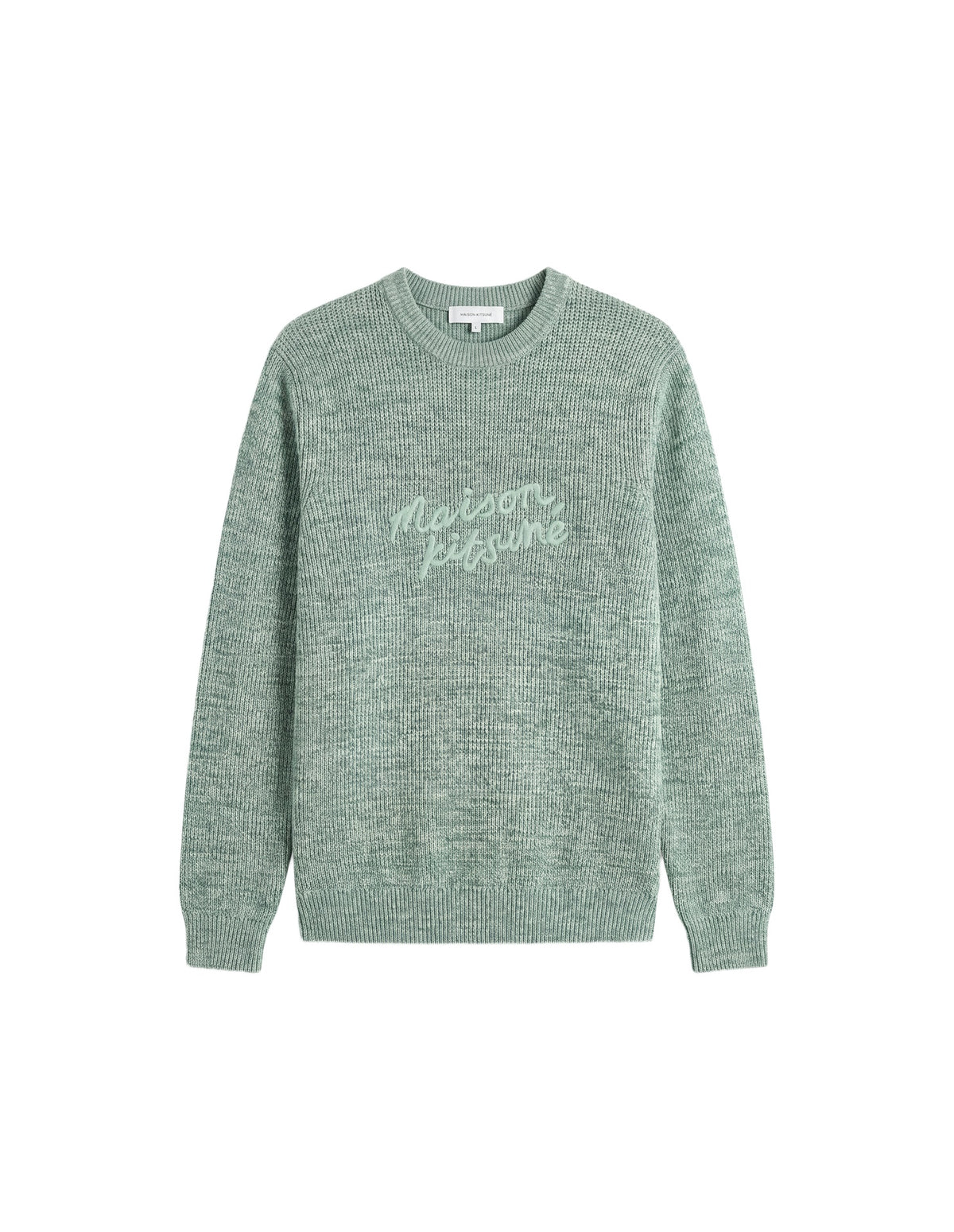Pull gaufré Handwriting - Grey Blue