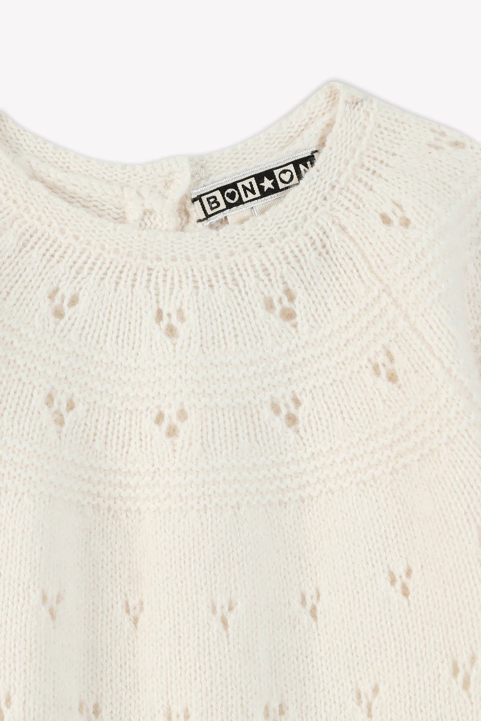 Combinaison Naissance en laine - Crème Bonton