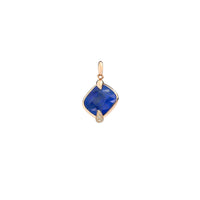 Pendentif Ritratto en Or rose 18K & Lapis & Diamant