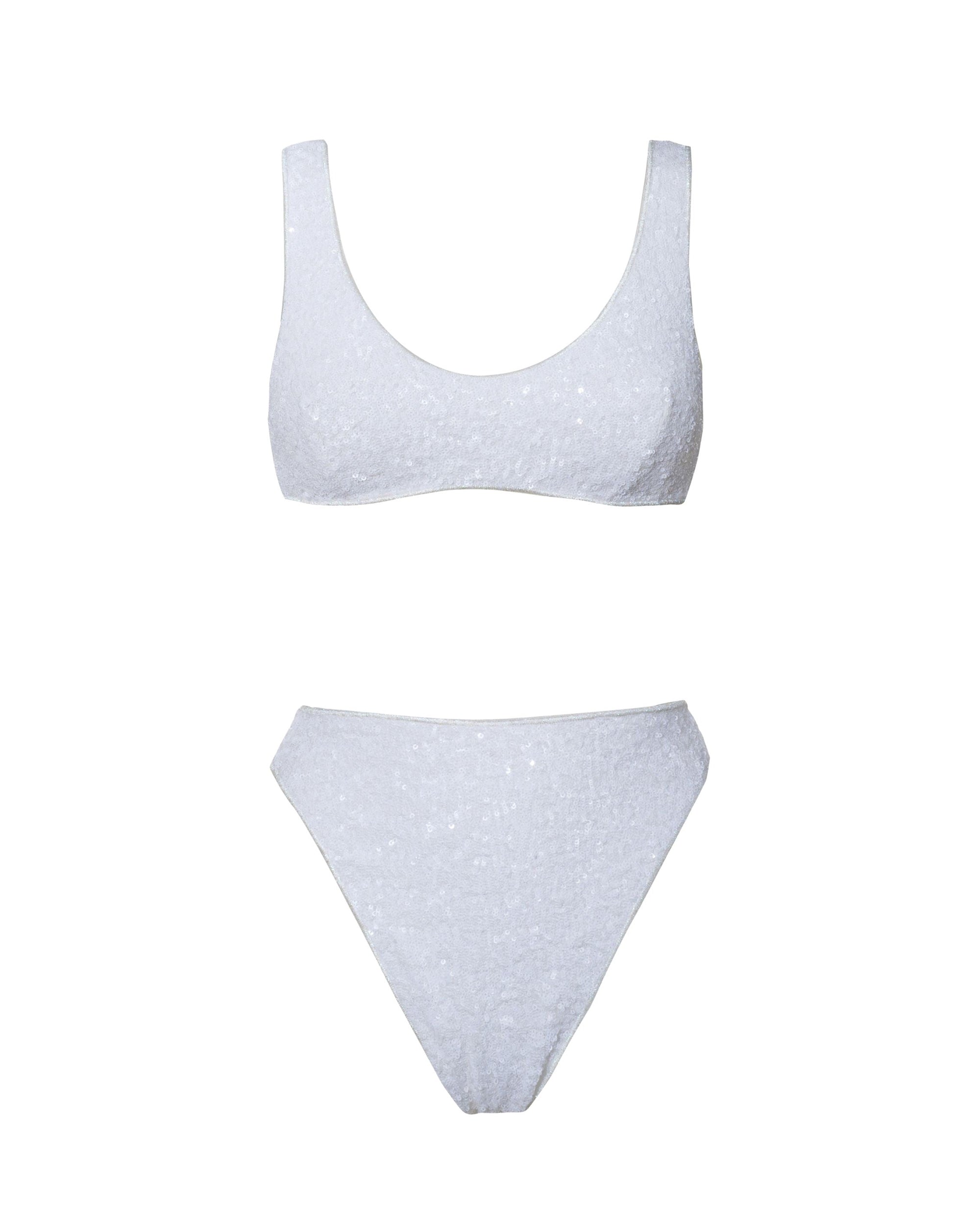 Maillot deux pièces brassière à paillettes - Pearl