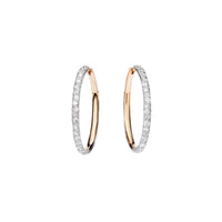 Créoles Catene Tango en Or rose 18K & Diamant