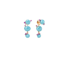 Boucles d'oreilles Capri Ceramica en Or rose 18K & Améthyste et Céramique