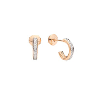 Créoles Together en Or rose 18K & Diamant