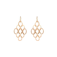 Boucles d'oreilles Brera en Or rose 18K & Diamant