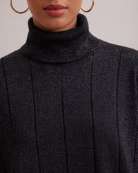 Robe pull Poetry à col roulé - Silver