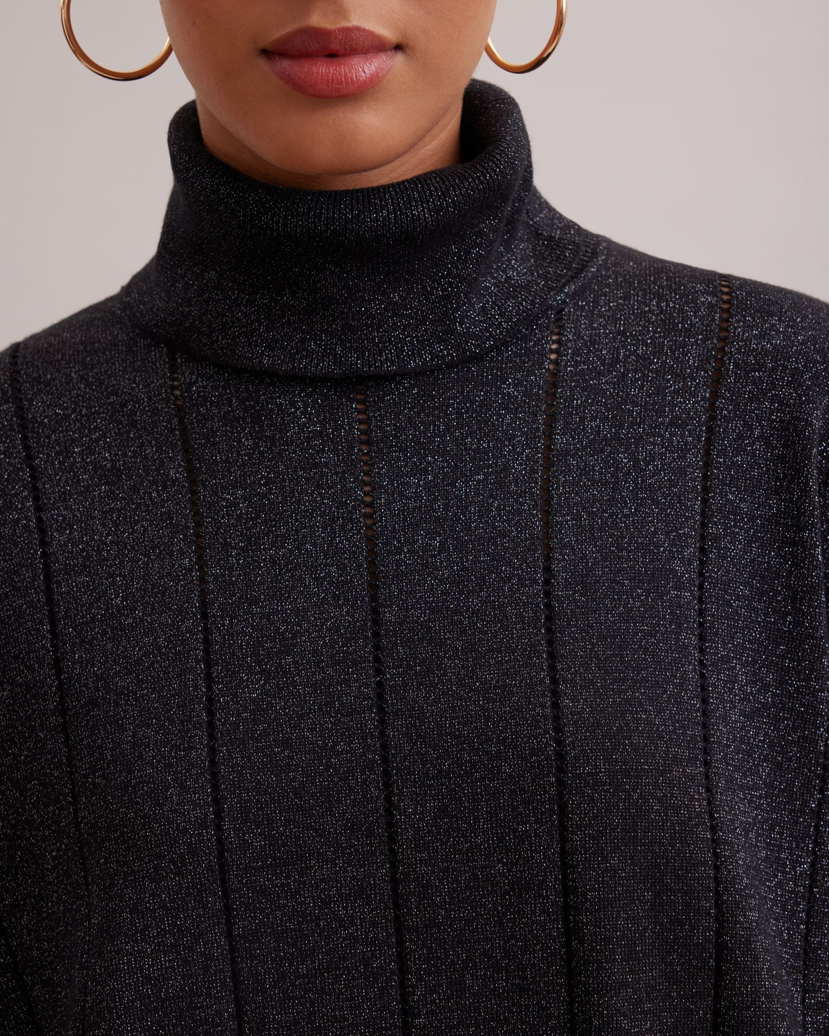 Robe pull Poetry à col roulé - Silver
