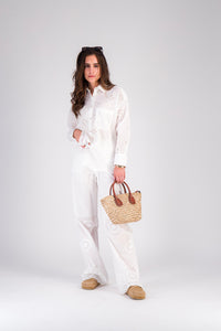 1 QTY NEW PANTALON BRODERIE ANGLAISE