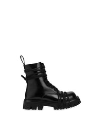 Leather biker boots 40 - Black