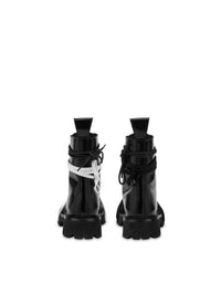 Leather biker boots 40 - Black