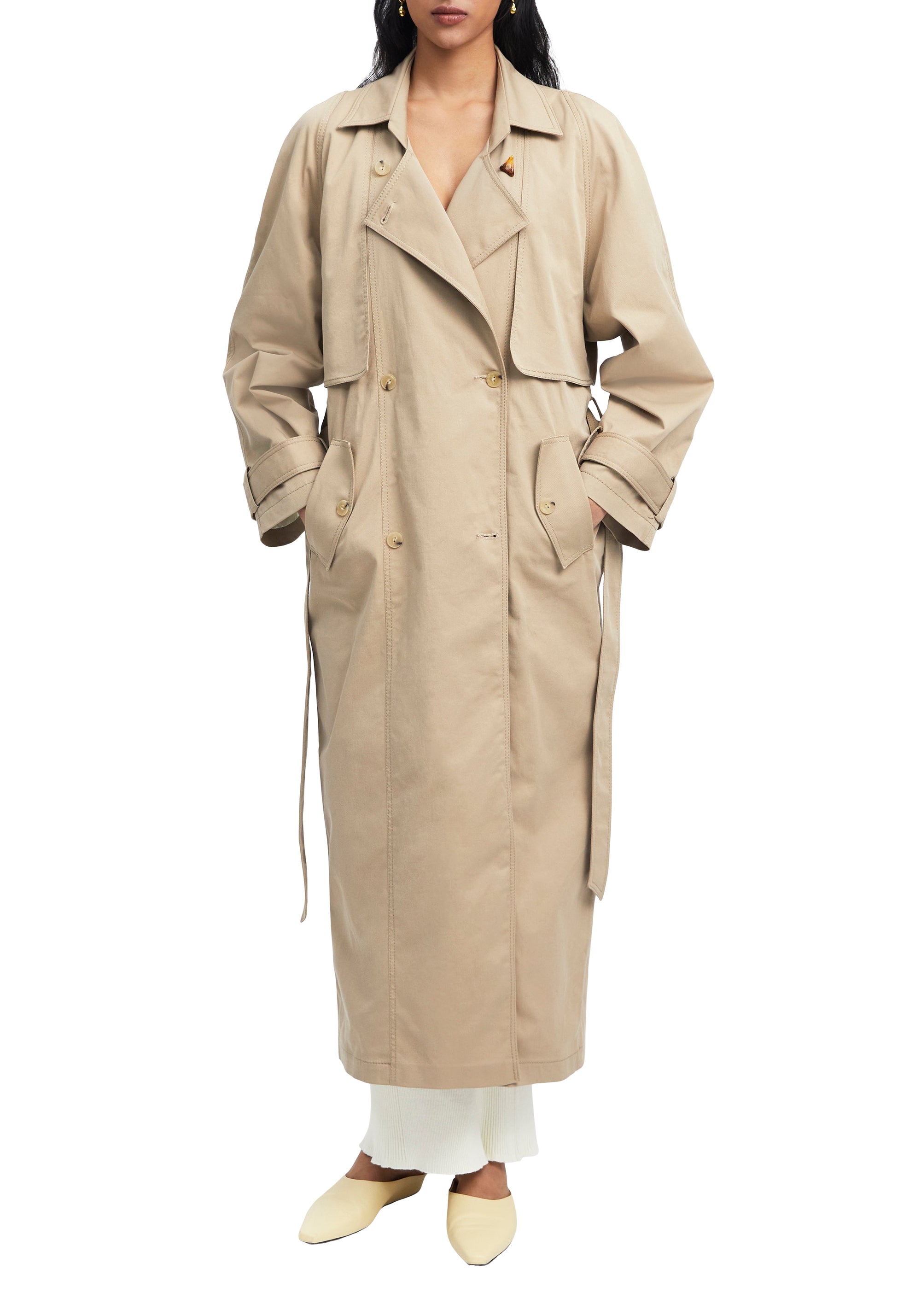 Trench-coat Poppy classique - Clay