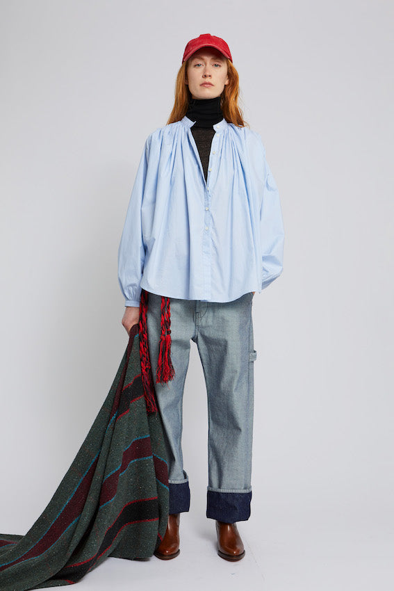 ZNOSTOCK_BLUE SHIRT POPY - Blue
