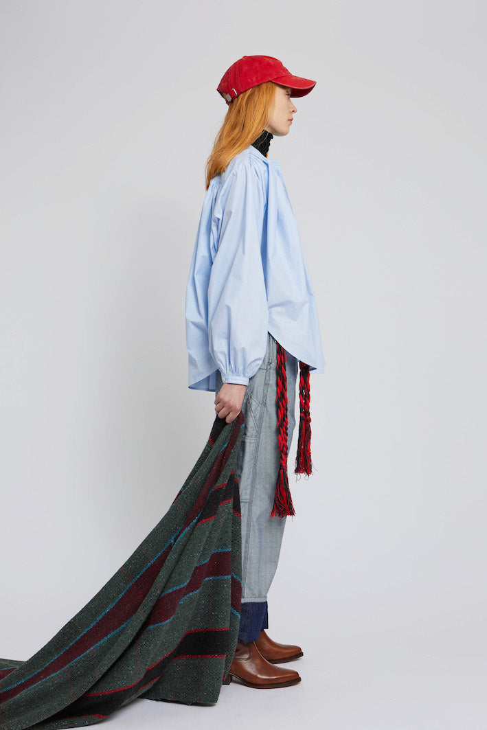 ZNOSTOCK_BLUE SHIRT POPY - Blue