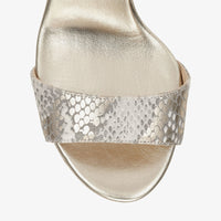 Sandales compensées Portia 120 en cuir - Light Khaki