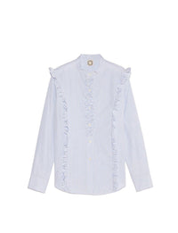 2qty RELIQUAT 90€ 50%  / Chemise Prairy à volant - Blue Multicolor