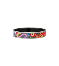 Bracelet Miss en émail et plaqué au rhodium - Gris & rouge & rose