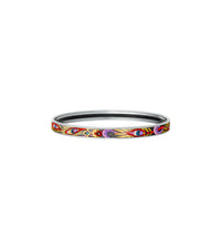 Bracelet Ultra en émail et plaqué au rhodium - Gris & rouge & rose