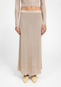 Jupe longue Prism - Pale Gold