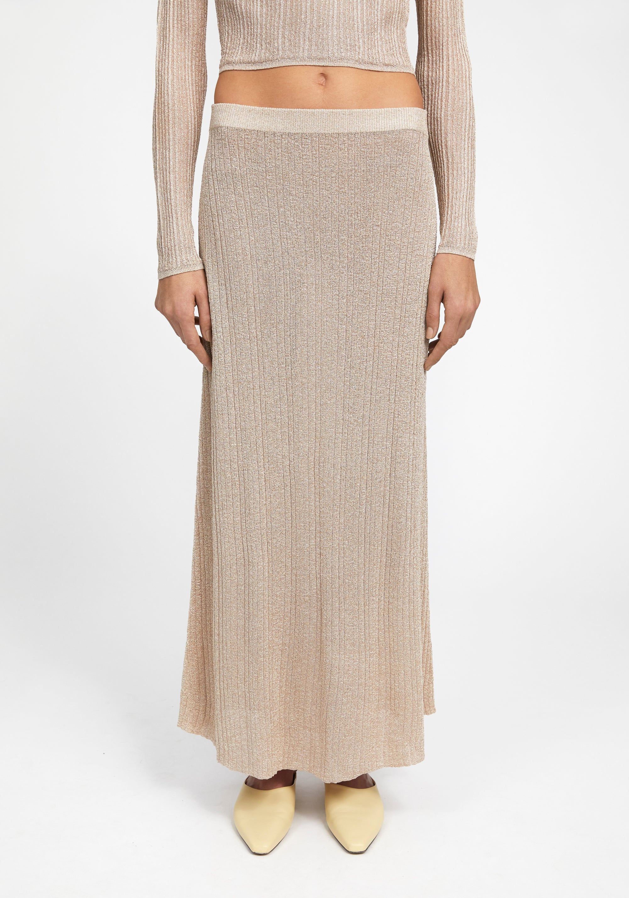 Jupe longue Prism - Pale Gold