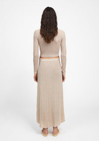 Jupe longue Prism - Pale Gold
