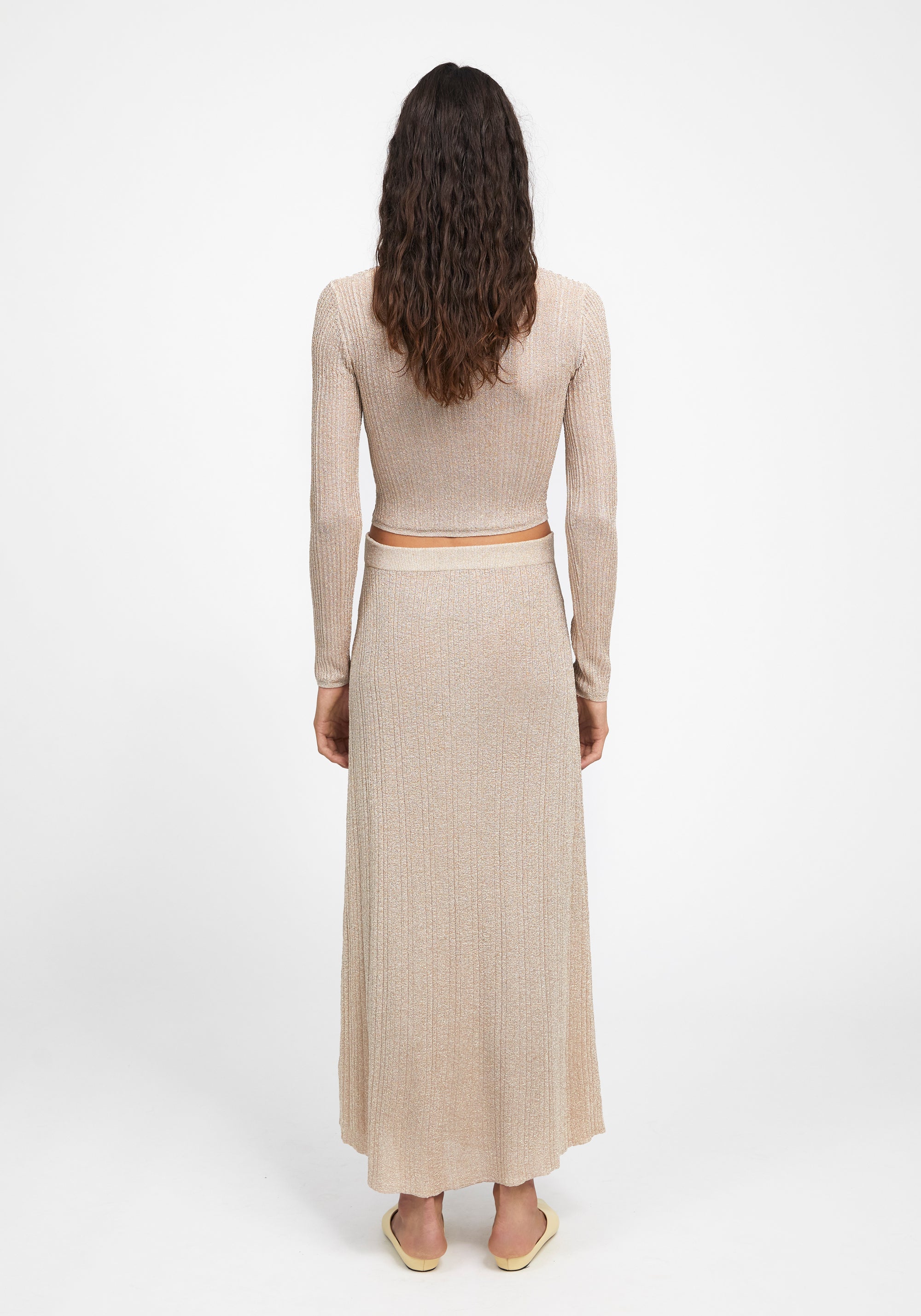 Jupe longue Prism - Pale Gold