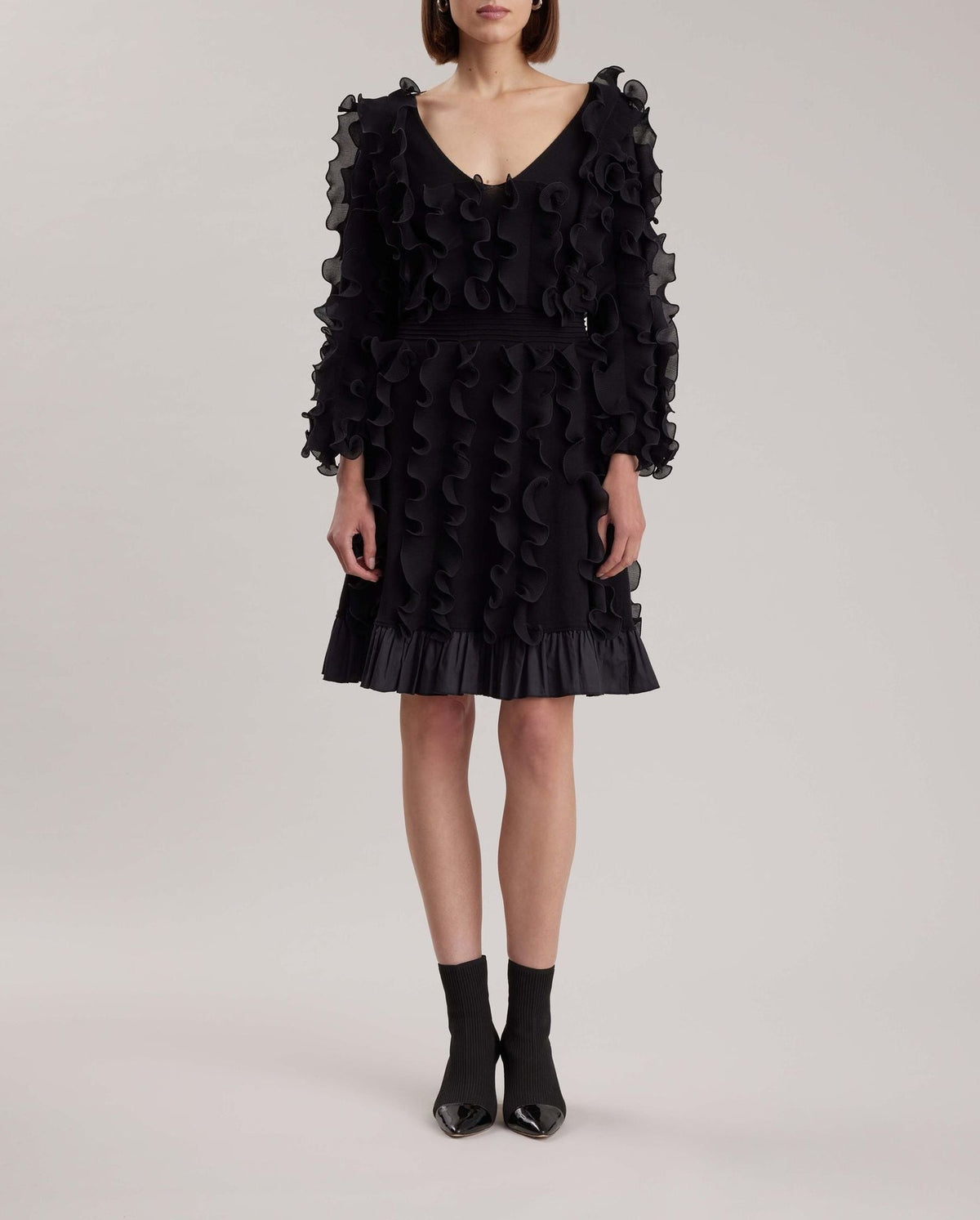 Robe Prose à manches mi-longues - Black