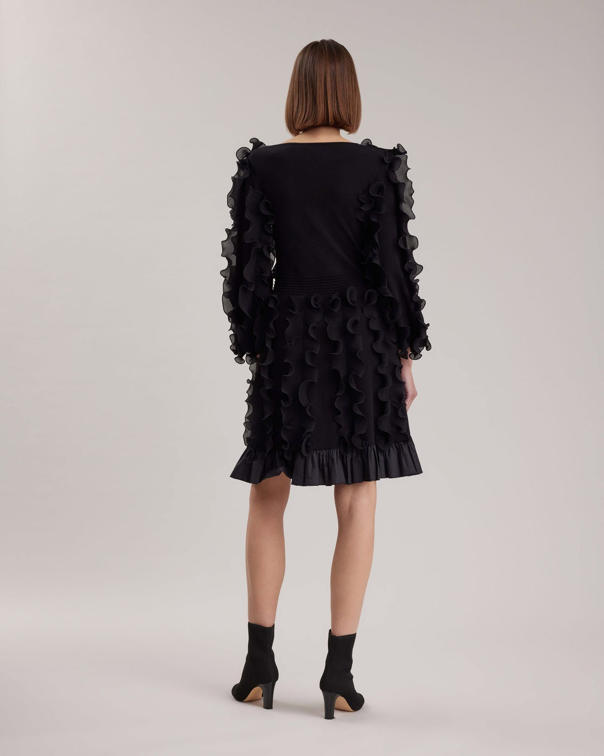 Robe Prose à manches mi-longues - Black