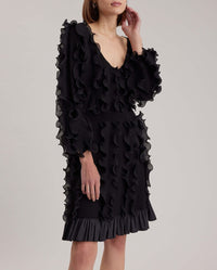 Robe Prose à manches mi-longues - Black