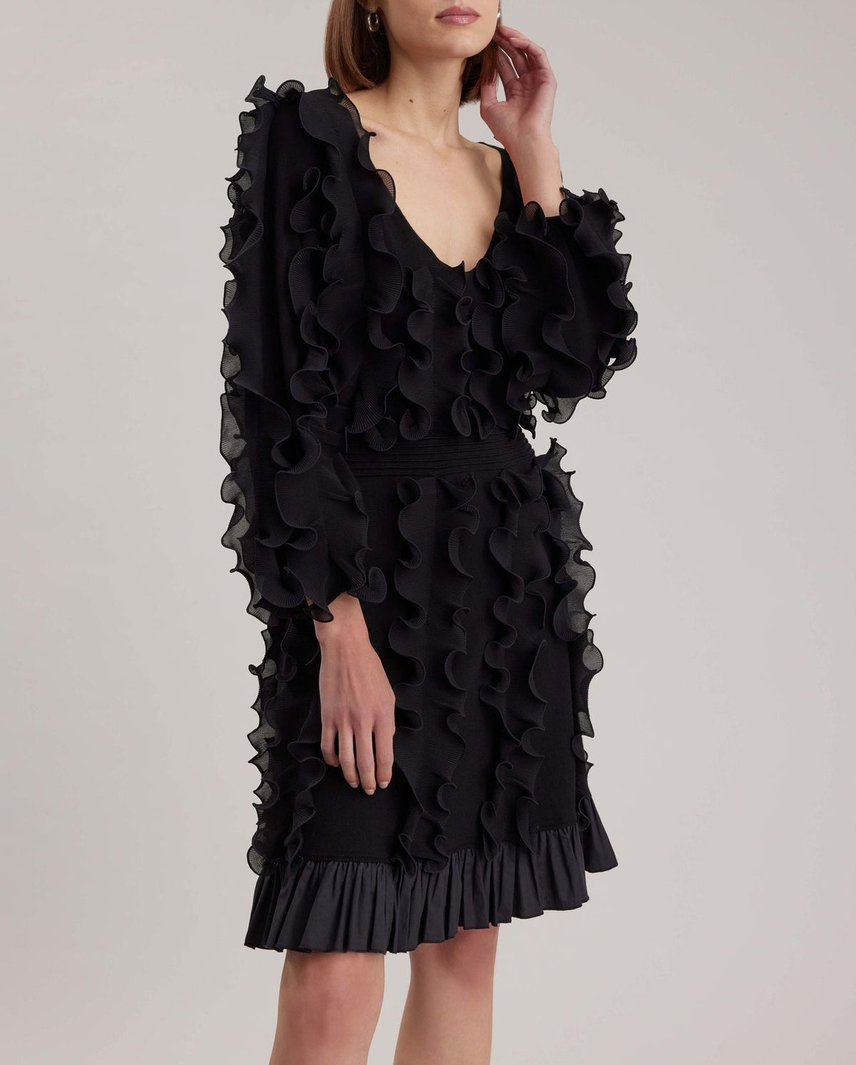 Robe Prose à manches mi-longues - Black