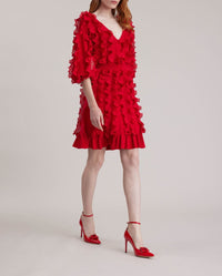 Robe Prose à manches mi-longues - Tango Red
