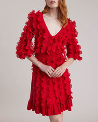 Robe Prose à manches mi-longues - Tango Red